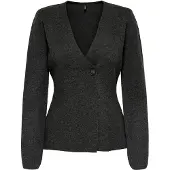 ONLY Strickjacke in Dark Grey Melange | Gr.: M