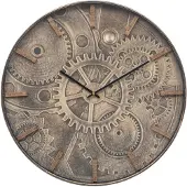 Atmosphera Wanduhr mit Uhrwerk-Illustration auf dem Zifferblatt, Ø 50 cm