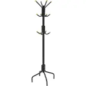 Songmics Garderobenständer aus Metall Schwarz RCR031B01