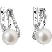 Evolution Group Silver earrings with genuine pearls Pavon 21024.1