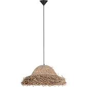 Nova Luce Pendelleuchte Natu 3-flammig 3xE27 Natur Seegras Ø52,5cm 9586515