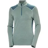 Helly Hansen Lifa Merino Midweight 1/2 Zip, Damen, cactus