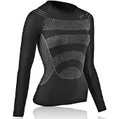 F-lite MegaLight 200 Langarmshirt Damen Schwarz Funktionsunterwäsche Größe S