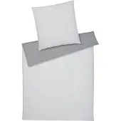 Elegante Soft-Flanell Bettwäsche Tender silver Kissenbezug einzeln 40x80 cm