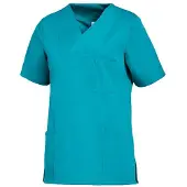 Leiber Damenkasack, kurzarm, leicht tailliert, petrol 08/2732/75-XXL , Größe: XXL