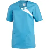 Leiber Schlupfkasack, kurzarm, Damen, türkis 08/1255/76-XXL , Größe: XXL