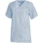 Bernhard Leiber KG Leiber Schlupfkasack, kurzarm, unisex, hellblau, Kasack ideal für die Pflege, Größe: V (Damen 54/56 = 3XL, Herren 60/62 = XXL)