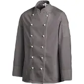 Leiber Kochjacke, langarm, unisex, grau 12/8790/12-46 , Größe: 46
