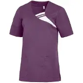 Leiber Schlupfkasack, kurzarm, Damen, pflaume 08/1255/84-XL , Größe: XL