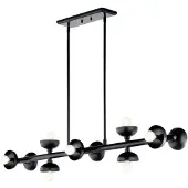 Kichler Elstead Palta Pendelleuchte E14 10-fach Satinschwarz Schwarz