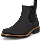 Ecco Damen Chelsea-Stiefelette aus Leder schwarz mit loser Einlage Absatzhöhe 3,0 cm