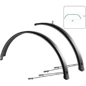 Wag Aluminium Schutzblech-set Trekking 65 27.5-29´´ X 65 Mm