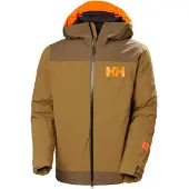 Helly Hansen - Veste de ski imperméable et isolée en PrimaLoft Balck Eco - Powdreamer 2.0 Jacket Sepia für Herren - Größe S - Braun