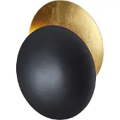 QAZQA Moderne Wandleuchte schwarz mit Gold 34,5 cm 2-flammig - Sunrise