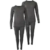 Accezzi Merino, Skiunterwäsche, Damen, grau, 2 Sets