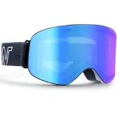 Skisport.dk Master, Skibrille, schwarz/blau
