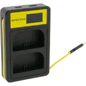 PATONA Smart Dual LCD USB Ladegerät für Canon LP-E6