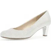 Gabor 01.400 Damenschuhe - Pumps silber Elegant