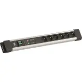 Bachmann CONNECTUS 6xUTE, 1xGVS 1xSchalter 2,0m CEE7/7 Grau