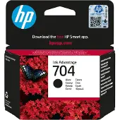 HP 704 Schwarz Original Ink Advantage Druckerpatrone, Standardertrag, Schwarz, Tinte auf Pigmentbasis, 1 Stück(e), 480 Seiten