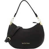 Mario Valentino Schwarze Damentasche: Stilvolle Handtasche mit abnehmbaren Riemen