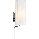 Markslöjd Wandlampe Hikari, weiß / opal, für Wohn- / Esszimmer, Textil / Stoff / Seide, Wandleuchte, Wandlampe Innen
