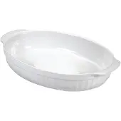 Iittala Ovaler Keramik-Bräter, 30x18 cm, Weiß