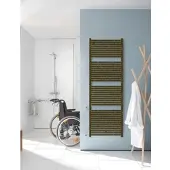 Zehnder Design-Heizkörper Toga TO-150-050, Bronze, 1436 x 35 x 500 mm, montagefertig mit Wandkonsolen