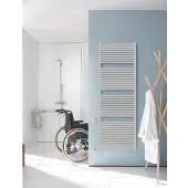 Zehnder Design-Heizkörper Toga TO-070-060, Light Grey, 716x35x600 mm, montagefertig mit versenkten Anschlüssen und Entlüftungsventil