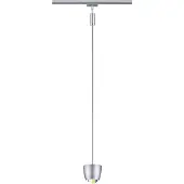 Paulmann URail Smart LED-Schienenpendel Tyros, chrom CCT RGB dimmbar, alu / grau / zink, für Wohn- / Esszimmer, Kunststoff, Modern