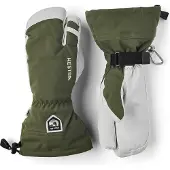 Hestra Fäustlinge Army Leather Heli Ski Unisex Olive / Off-White-8