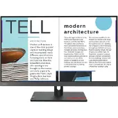 Lenovo ThinkVision S25e-30, 62,2 cm (24.5"), 1920 x 1080 Pixel, Full HD, LED, 6 ms, Grau