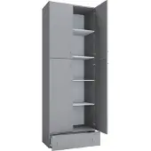 VCM Aktenschrank "XXL Büroschrank Aktenschrank Schrank Lona 5fach S", grau, B:70cm T:39cm, Obermaterial: 100% Holz Wood., Schränke, Aktenschrank