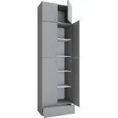 VCM Büroschrank Aktenschrank Lona 5-fach Schublade Tür