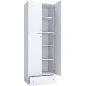VCM Aktenschrank Lona XXL Weiß