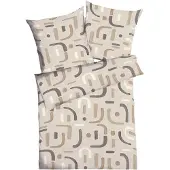 Kaeppel Biber Bettwäsche Elements cappuccino 155x220 cm + 80x80 cm