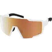 SCOTT Shield Compact Light Sensitive Sonnenbrille white matt AMP LS gold chrome S1-3