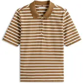 Tommy Hilfiger Damen Poloshirt Kurzarm 1985 Pique Regular Fit, Braun (Hunter Bro