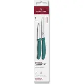 Victorinox Gemüsemesser Set ge./W grün 2t