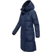 MARIKOO Winterjacke "Michikoo" Extra langer Schnitt mit seitlichen Gehschlitzen