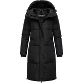 MARIKOO Winterjacke "Michikoo" Extra langer Schnitt mit seitlichen Gehschlitzen
