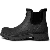 Woden Damen Stiefel Liv Croco Waterproof - Zwart - Größe 42