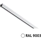 Paulmann URail Schiene, signalweiß, Länge 200 cm, Aluminium, weiß / opal, für Wohn- / Esszimmer, Aluminium, Modern