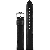 Hirsch 03475150-2-20 Armband für Uhren Osiris M 20 mm Leder Schwarz