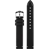 Hirsch 05402050-2-20 Lederarmband für Uhren Ranger L 20 mm Schwarz