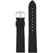Hirsch 0925090050-2-20 Armband für Uhren Arne L 20 mm Schwarz