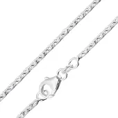 Trendor 28806 Männer Halskette 925 Silber Diamantierte Ankerkette 1,75 mm