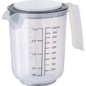 Aps Rührschüssel, aus Kunststoff, Fassungsvermögen 1 Liter, als Messbecher und Rührbecher nutzbar