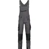 Dassy Voltic Latzhose mit Kniepolstertaschen - anthrazitgrau/schwarz - 48+5cm