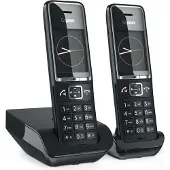 Gigaset COMFORT 550 DUO, DECT-Telefon, Kabelloses Mobilteil, Freisprecheinrichtung, 200 Eintragungen, Anrufer-Identifikation, Schwarz